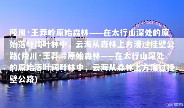 陵川·王莽岭原始森林——在太行山深处的原始落叶阔叶林中，云海从森林上方漫过挂壁公路(陵川·王莽岭原始森林——在太行山深处的原始落叶阔叶林中，云海从森林上方漫过挂壁公路)