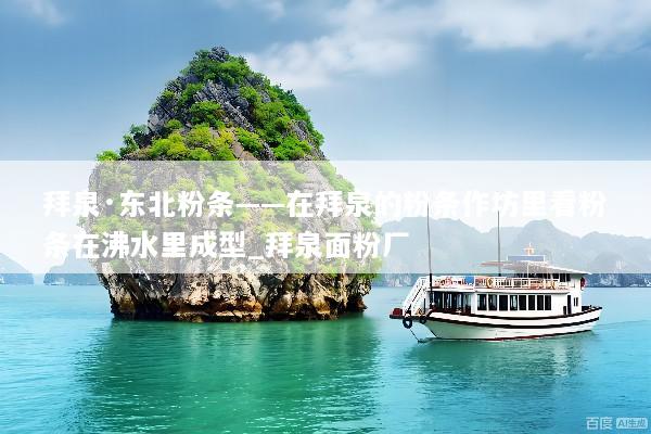 拜泉·东北粉条——在拜泉的粉条作坊里看粉条在沸水里成型_拜泉面粉厂
